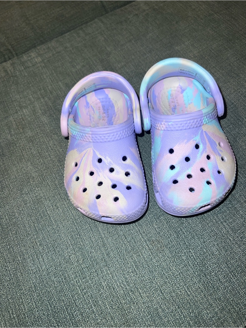 Kids' Pastel Tie-Dye CROCS - Lightweight Comfort